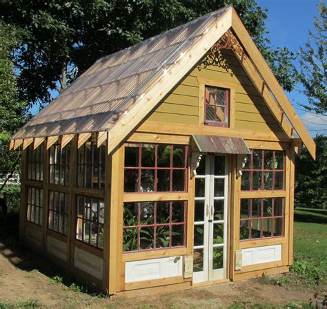 potting shed from old windows